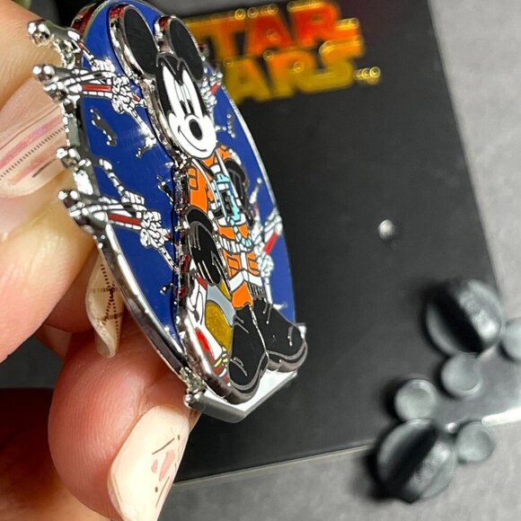 Disney Star Wars Luke Trading Pin Mickey Mouse Pilot Brooch Pin Accessories - Picture 4 of 6